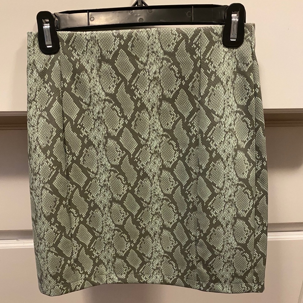 Ronny Kobo snakeskin miniskirt